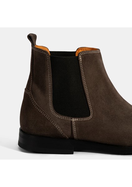 Kadın Kahve Lastik Detaylı Süet Deri Bot fırsatları