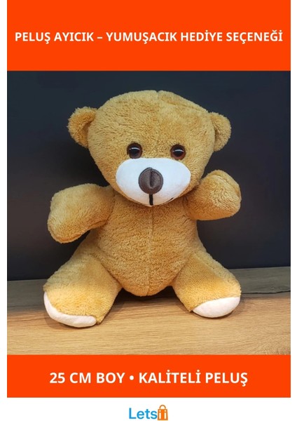 Kahverengi Yumuşak Peluş Oyuncak Ayıcık 25 cm