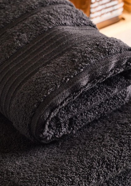 Towy Black 100% Pamuk 3'lü Banyo Havlusu Seti fırsatları