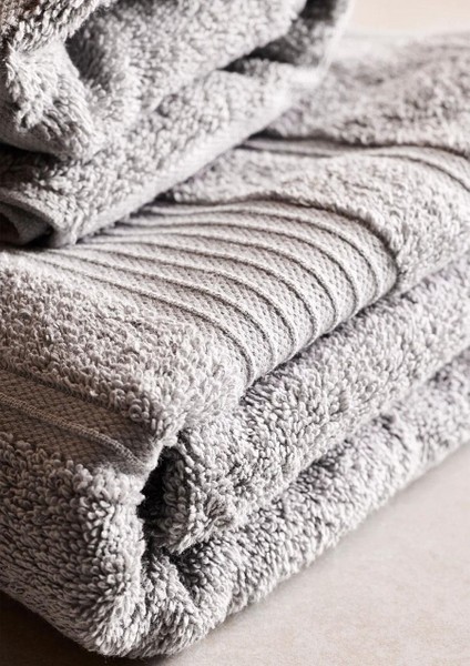 Towy Grey 100% Pamuk 3'lü Banyo Havlusu Seti fırsatları
