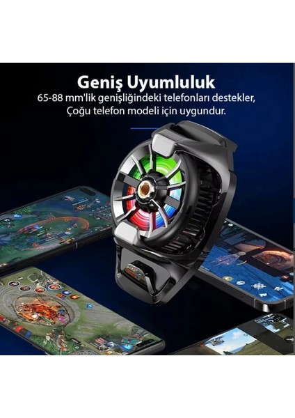 Klipsli Seramik Radyatörlü Telefon Soğutucu Gaming Oyuncu Canlı Yayın Için Memo fırsatları