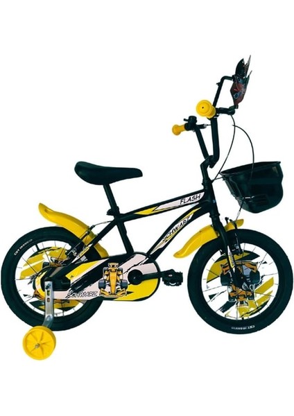 16 Jant Siyah Sarı Erkek Çocuk Bisikleti Blc