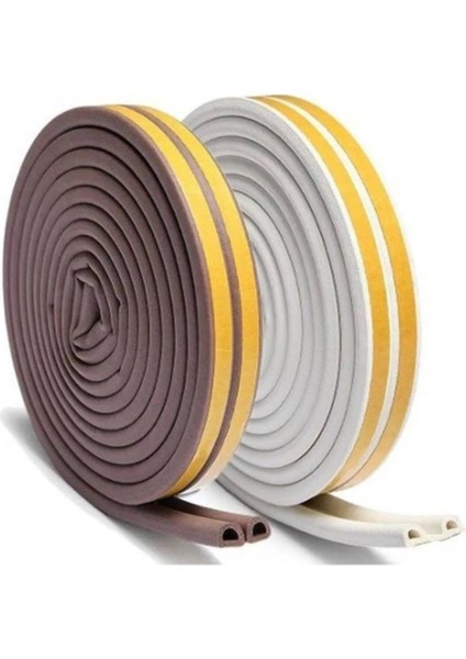 Yapışkanlı 10X2=20 Metre (Kahverengi̇) Kapı Pencere Bandı Fitili Soğuk Izolasyon- Bantları Maket modelleri