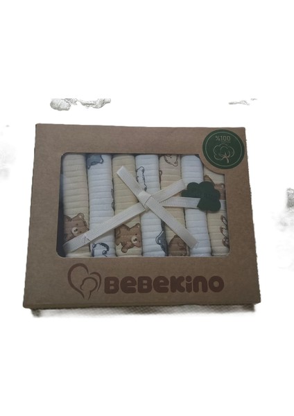%100 Coton 7li Bebek Ağız Silme Mendili 02 fiyatları