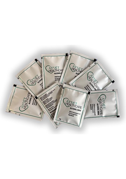 alkollü mendil swab el-cilt temizleme ıçin enjeksiyon öncesi kullanım %70 alkol 100 adet