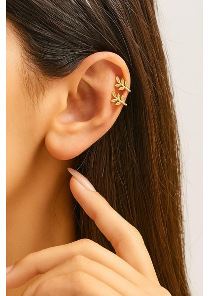 Taşlı Dal Kıkırdak Küpe 2li