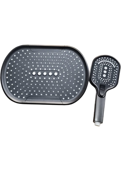 Piyano Kendinden Termostatik Bataryalı Tuşlu Robot Duş Seti ve Batarya Takım Füme fırsatları