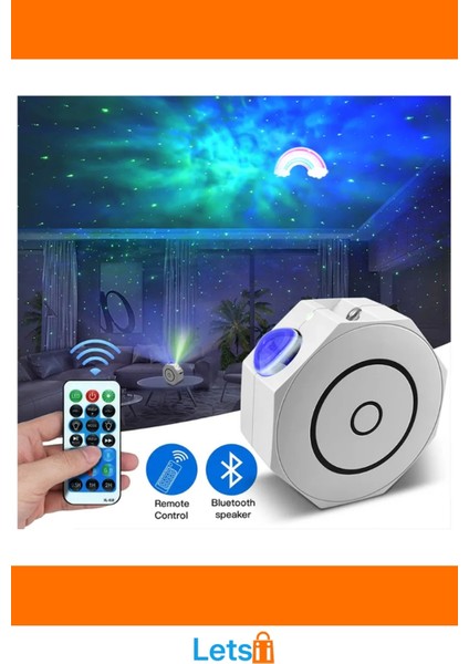 Bluetooth Özellikli Anason Projektör Gece Lambası ile Müzik Keyfi modelleri