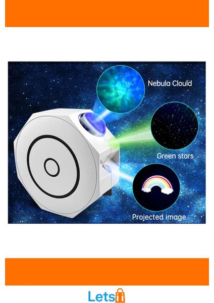 Bluetooth Özellikli Anason Projektör Gece Lambası ile Müzik Keyfi fırsatları