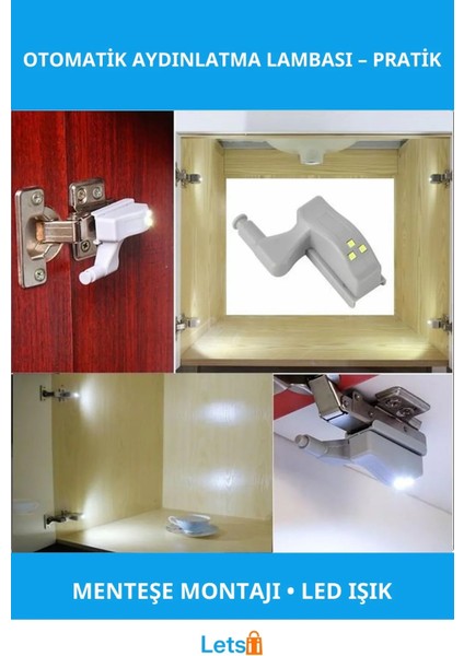 Otomatik Sensörlü LED Dolap Içi Aydınlatma Lambası