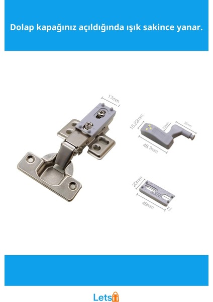 Otomatik Sensörlü LED Dolap Içi Aydınlatma Lambası fiyatları