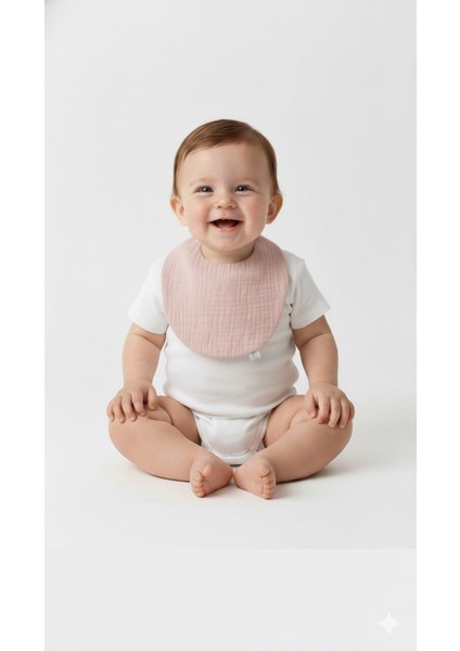 Oval 2'li %100 Pamuk Müslin Bebek Önlüğü / Yakalık / Salya Önlüğü modelleri