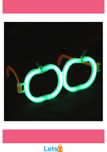Neon Parti Gözlüğü Seti 12 Adet Renkli Işıklarla Eğlenceli Tasarım modelleri