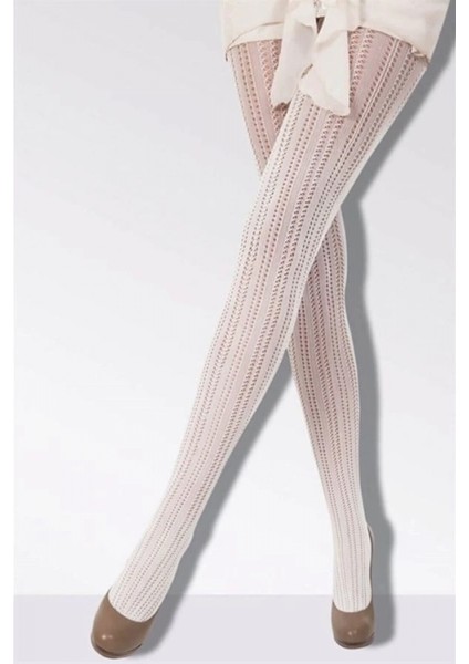 Daymod Martina Kadın File Desenli Külotlu Çorap