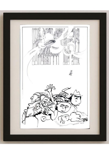 Marlene Pohle 29X21CM Orijinal Karikatür Tablo