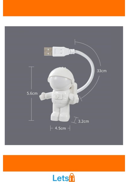 Astronot USB Gece Lambası Sevimli Aydınlatma fırsatları