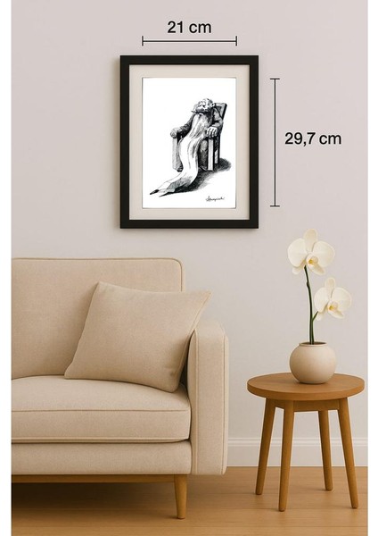 Slawomir Luczynski 29X21CM Orijinal Karikatür Tablo fiyatları