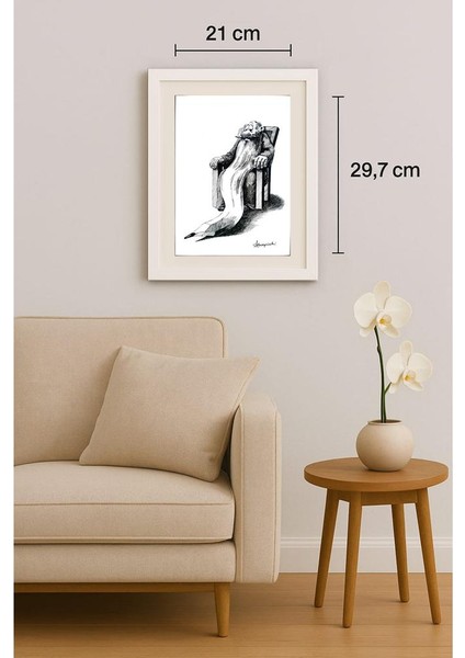 Slawomir Luczynski 29X21CM Orijinal Karikatür Tablo indirimleri