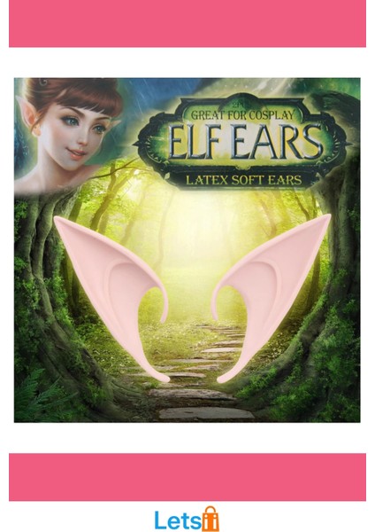 Yumuşak Lateks Elf Kulağı 1 Çift Esnek ve Rahat Kullanım fırsatları