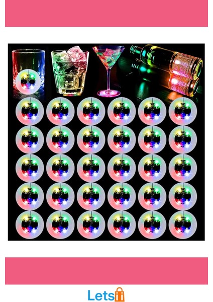 Işıklı Yapışkanlı Bardak Altı Aparatı Ledli 3 Modlu modelleri