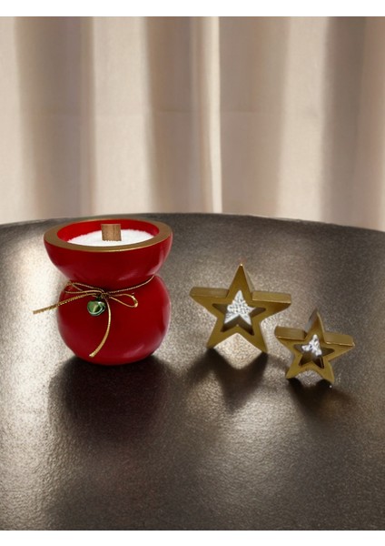 CB05 Dekoratif Mumluk ve Yıldız Obje