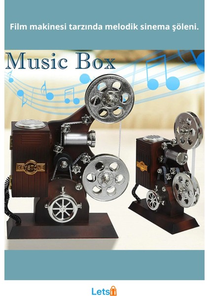 Film Makinesi Tasarımlı Nostaljik Müzik Kutusu fiyatları