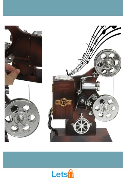 Film Makinesi Tasarımlı Nostaljik Müzik Kutusu modelleri