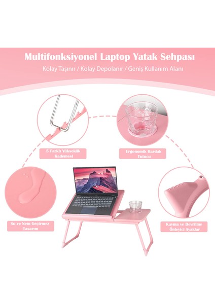 Yükseklik Ayarlı Laptop Sehpası Bilgisayar Sehpası Laptop Altlığı Yatak Sehpası indirimleri