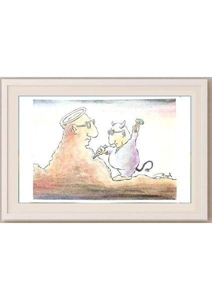 Vjekoslav Klaic 29X21CM Orijinal Karikatür Tablo fırsatları