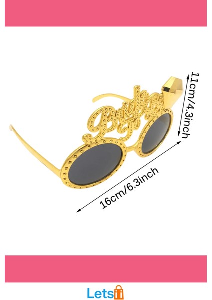 Altın Renk Bride To Be Yazılı Gelin Gözlüğü modelleri