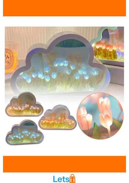 El Yapımı Pembe Bulut Gece Lambası Büyük Boy modelleri