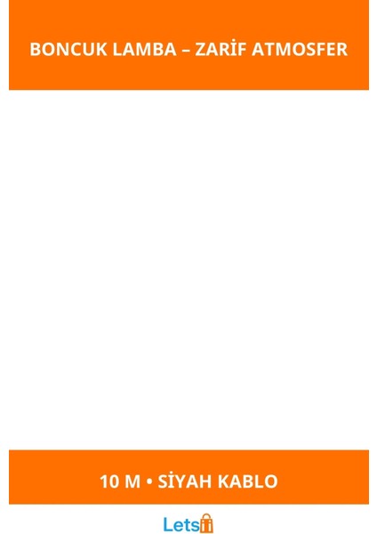 10M Gün Işığı 100 LED Boncuk Lamba 8 Fonksiyon Siyah Kablo