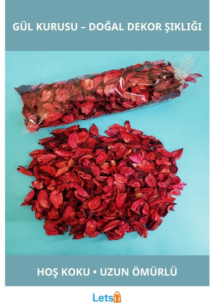 Kokulu Kırmızı Gül Kurusu 100 Gram