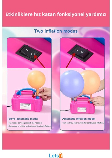 600W Hızlı Elektrikli Balon Şişirme Makinesi fiyatları