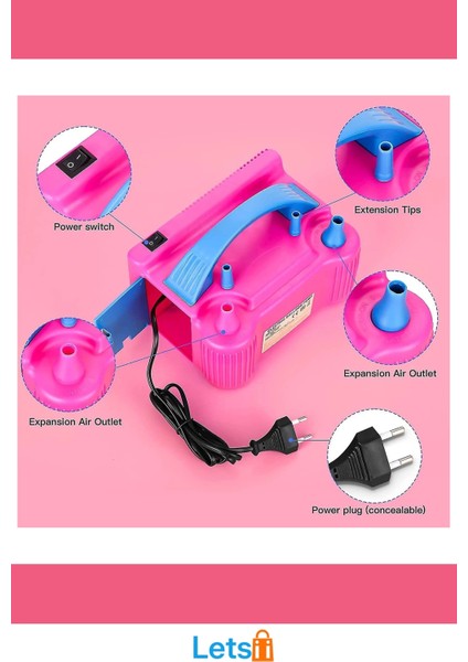 600W Hızlı Elektrikli Balon Şişirme Makinesi indirimleri