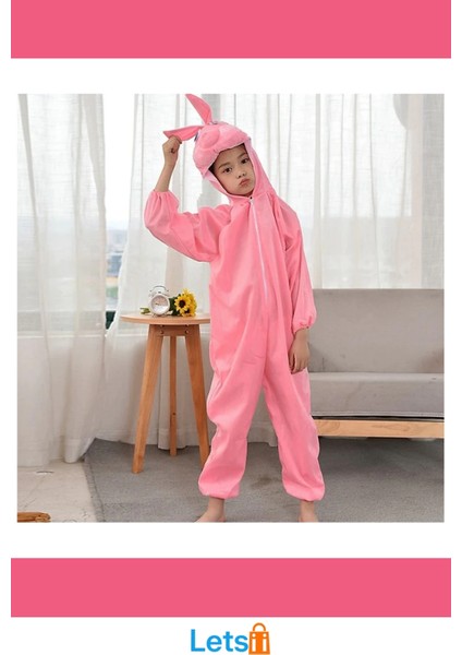 Pembe Renk Tavşan Kostümü 2 3 Yaş Yumuşak ve Rahat modelleri