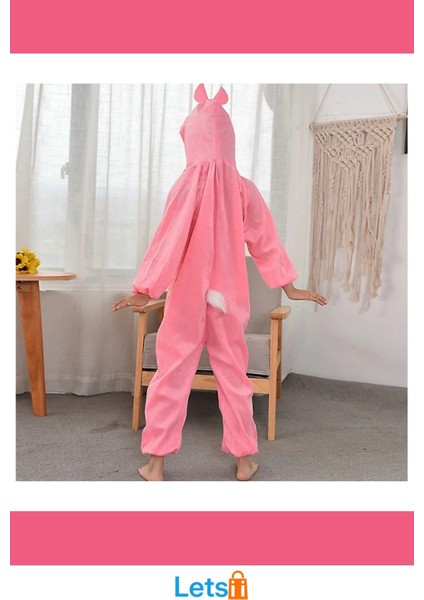 Pembe Renk Tavşan Kostümü 2 3 Yaş Yumuşak ve Rahat fırsatları