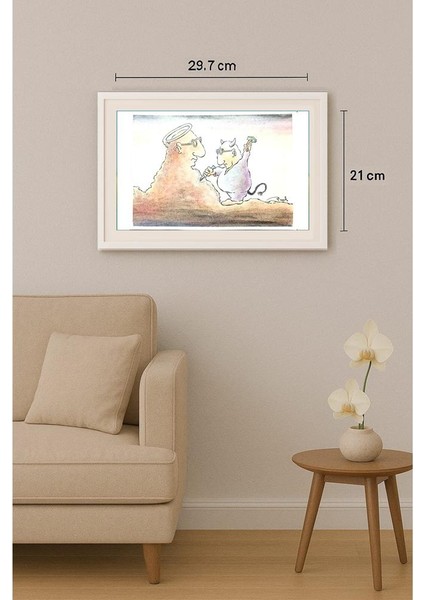 Vjekoslav Klaic 29X21CM Orijinal Karikatür Tablo indirimleri