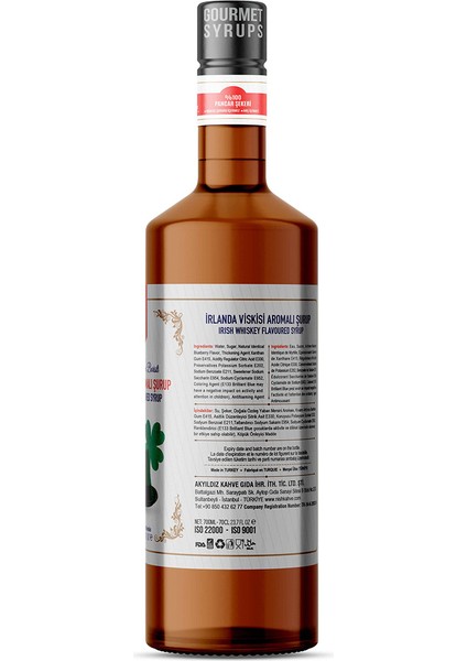 Nish Irlanda Viskisi Aromalı Şurup 700 ml - P fiyatları