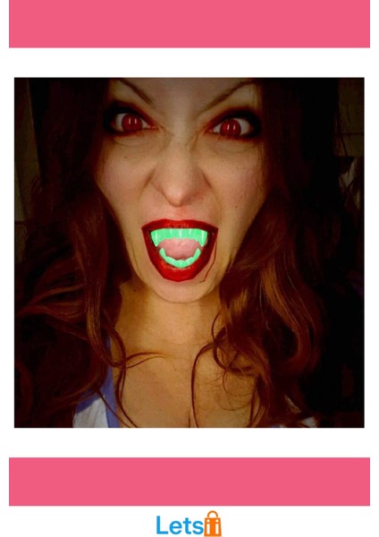 Fosforlu Çift Damak Takma Vampir Dişi Karanlıkta Işıldayan Kostüm Aksesuarı fırsatları