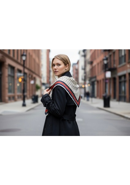 Zincir Desenli Fular 70 x 70 fiyatları