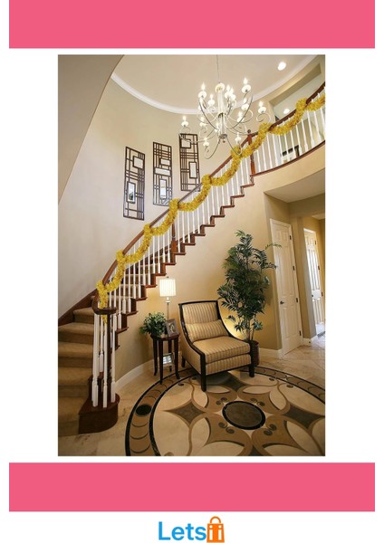 2 Metre Simli Gold Parti Süsü Işıltılı Süslü Dekor modelleri