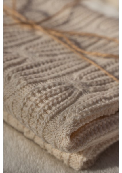 Triko Örme Mevsimlik Ultra Yumuşak Dokulu Kutulu Bebek Battaniyesi