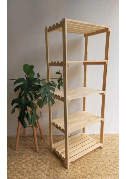 Ahşap Raf Stand Kitaplık