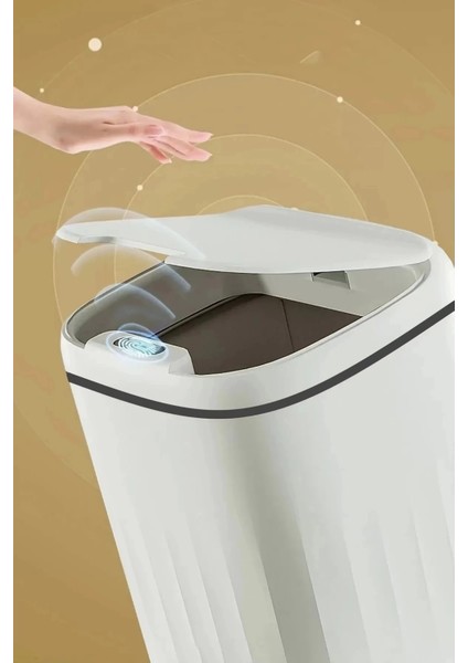 20 Lt Sensörlü Çöp Kovası – Akıllı Antibakteriyel Pilli Otomatik Kapaklı 4 Kalem Pil Dahil