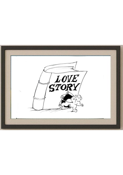 Gheorghita Ghinea Uriasu 29X21CM Orijinal Karikatür Tablo