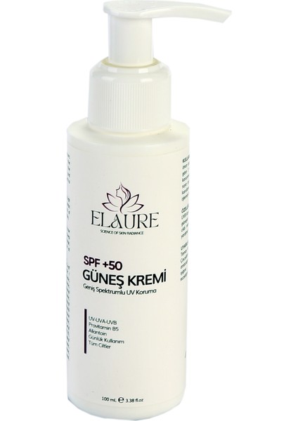 Elaure Güneş Kremi 100ML fırsatları