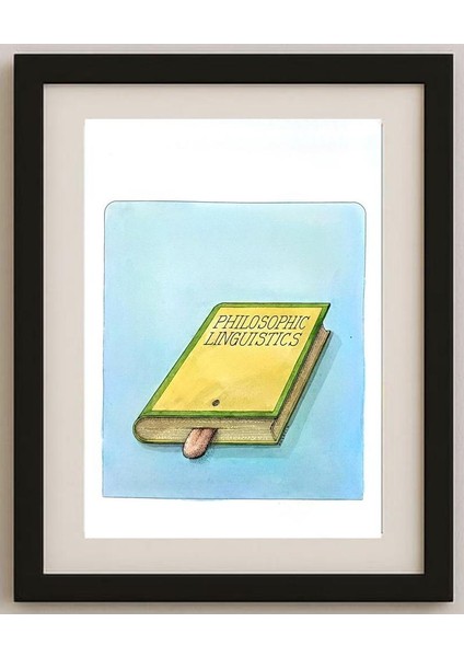 Ivan Kovacik 29X21CM Orijinal Karikatür Tablo