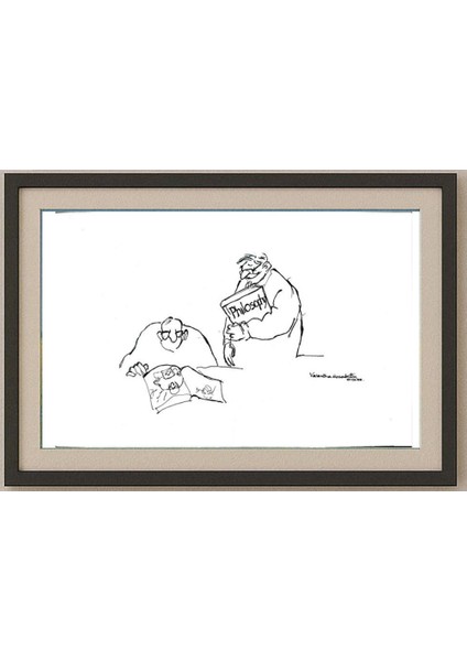 Vasantha Hosabettu 25X16CM Orijinal Karikatür Tablo