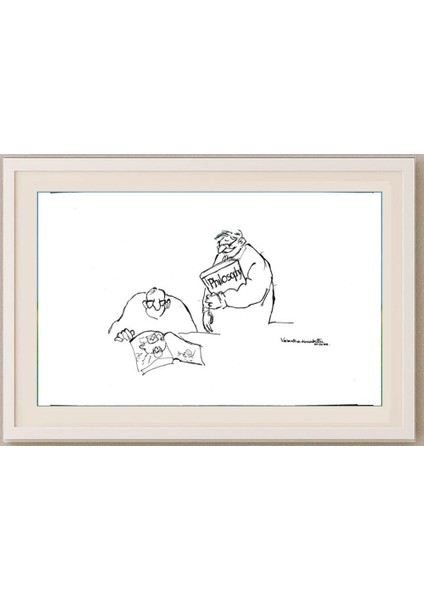 Vasantha Hosabettu 25X16CM Orijinal Karikatür Tablo fırsatları